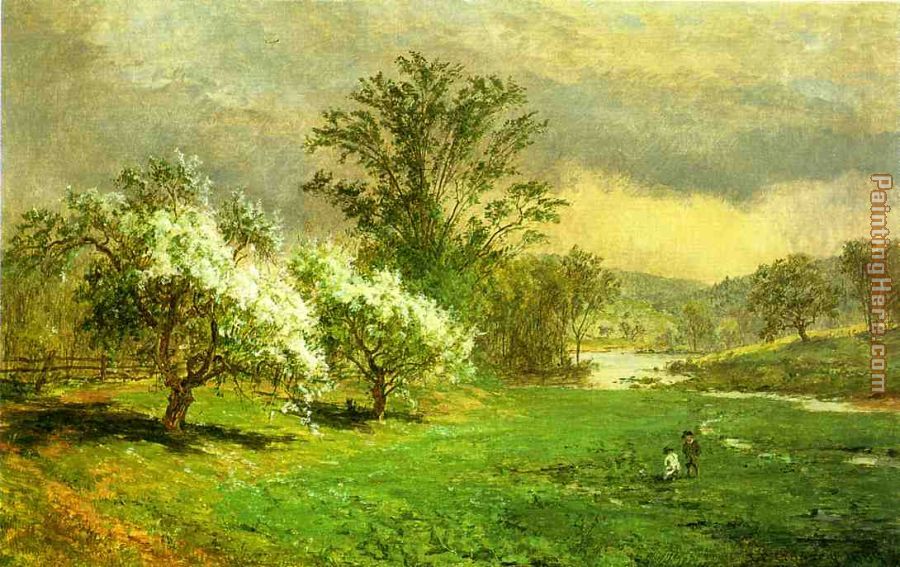 Apple Blossom Time painting - Jasper Francis Cropsey Apple Blossom Time art painting